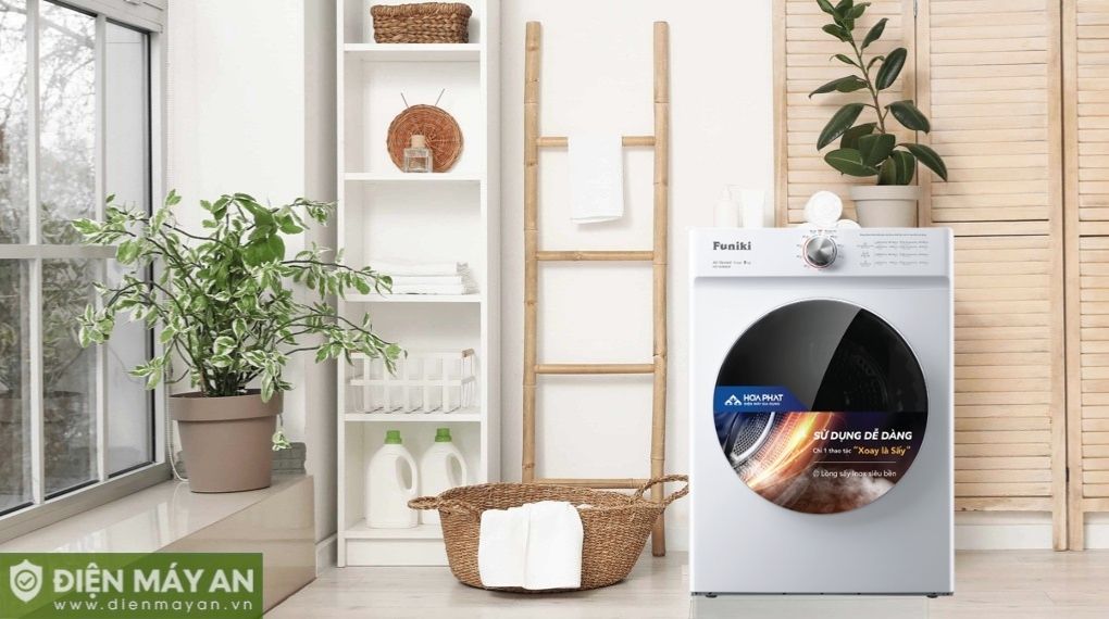 Máy sấy thông hơi Funiki 8 kg HD V680AW